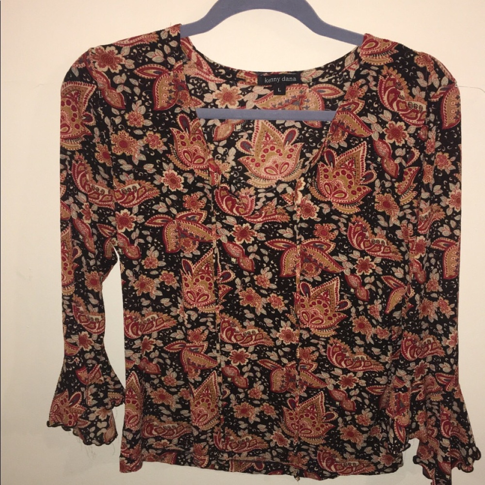 Half sleeve paisley shirt
